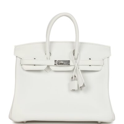 Hermes Birkin 25 New White Swift PHW