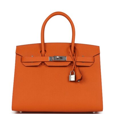 Hermes Birkin Sellier 30 Orange Epsom PHW