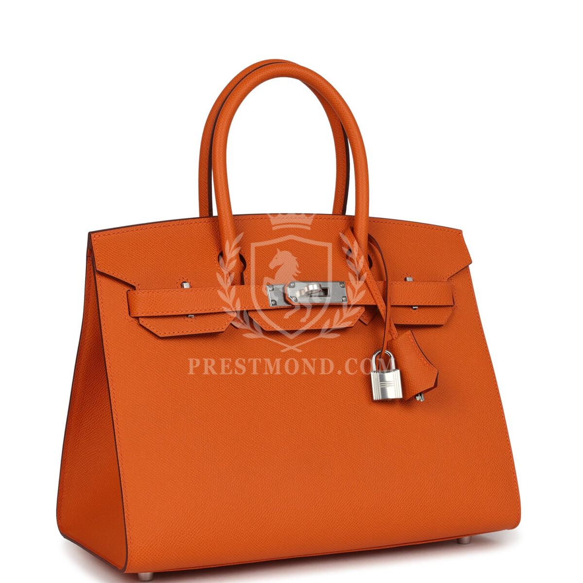 Hermes Birkin Sellier 30 Orange Epsom PHW — изображение 2