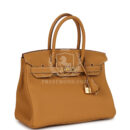 Hermes Birkin 30 Naturel Sable Togo GHW