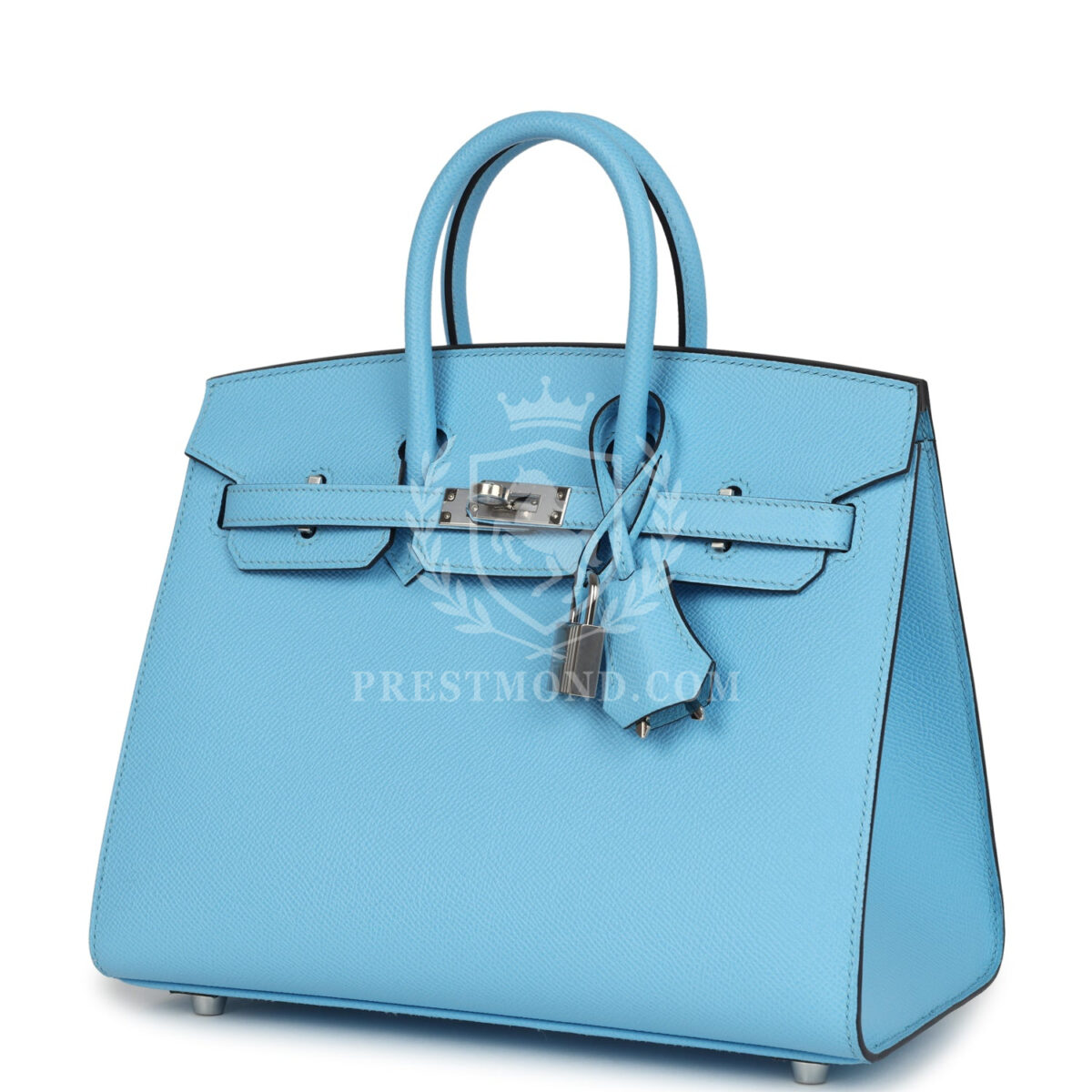 Hermes Birkin Sellier 25 Celeste Epsom PHW — изображение 5