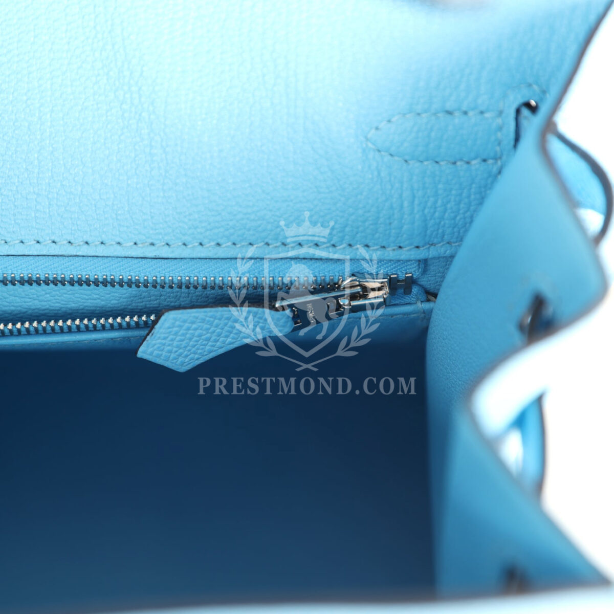 Hermes Birkin Sellier 25 Celeste Epsom PHW — изображение 9