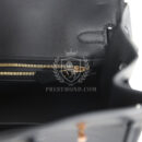 Hermes Birkin 25 Black Swift Rose GHW