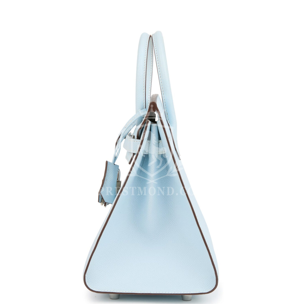 Hermes Birkin Sellier 25 Bleu Brume Epsom PHW — изображение 3