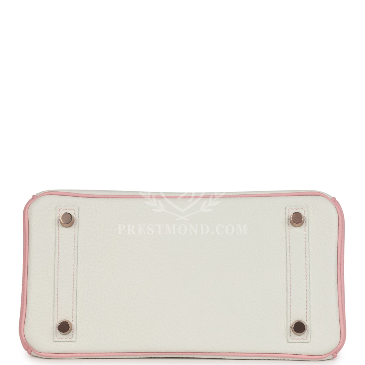 Hermes Special Order (HSS) Birkin 25 White and Rose Sakura Clemence Rose GHW — изображение 6