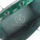 Hermes Birkin 25 Vert Fonce Shiny Porous Crocodile PHW