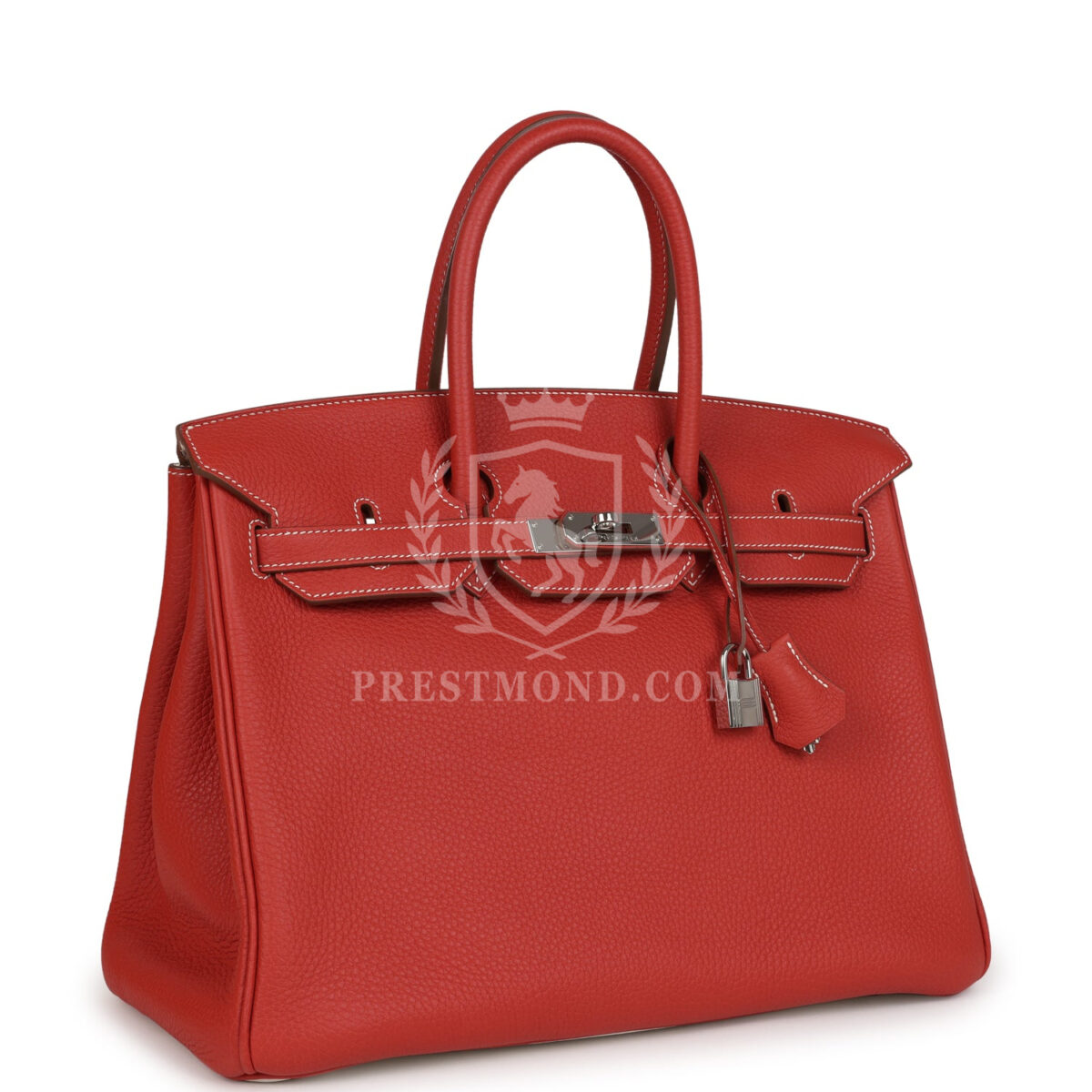 Hermes Birkin 35 Eclat Sanguine and White Clemence PHW — изображение 2