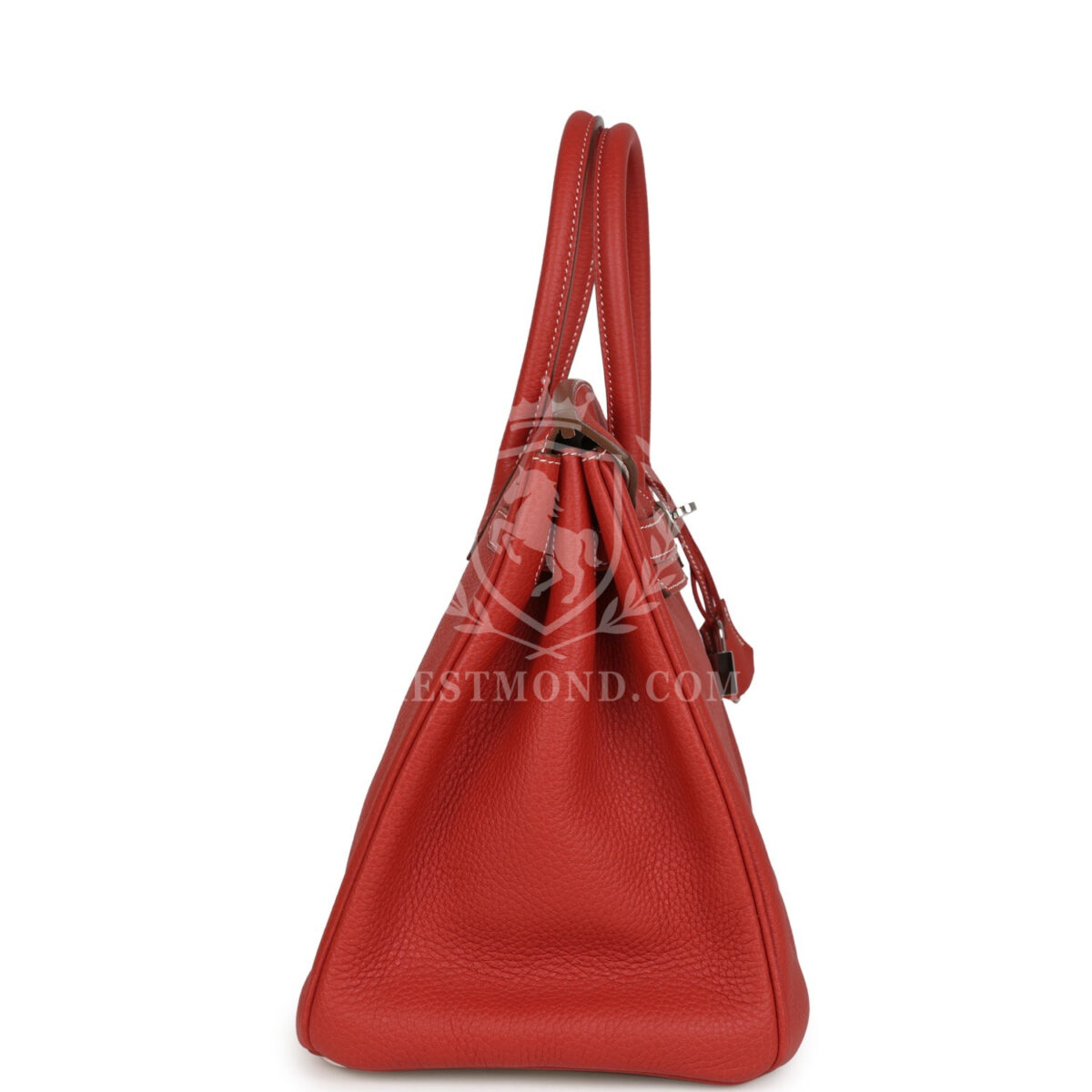 Hermes Birkin 35 Eclat Sanguine and White Clemence PHW — изображение 3