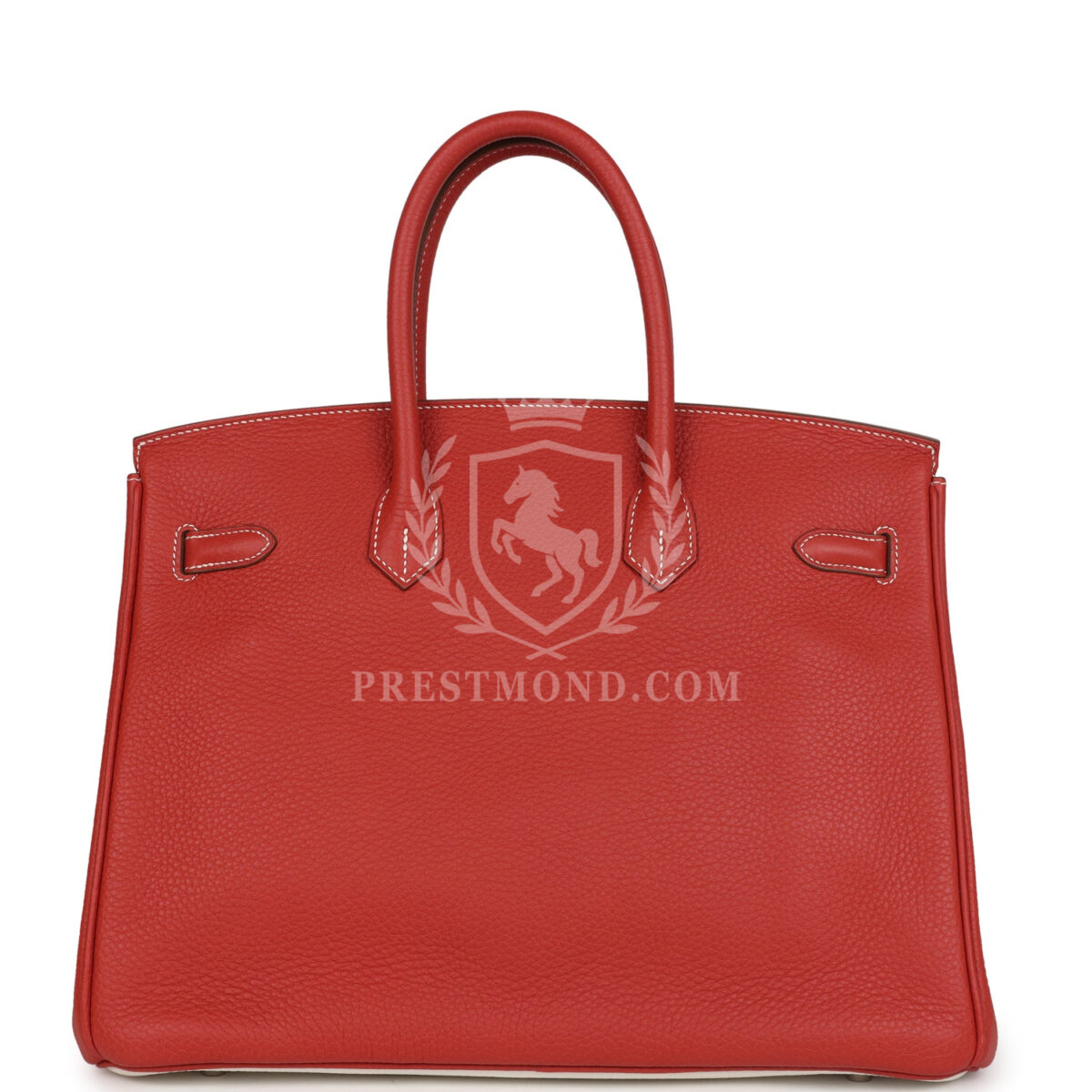 Hermes Birkin 35 Eclat Sanguine and White Clemence PHW — изображение 4