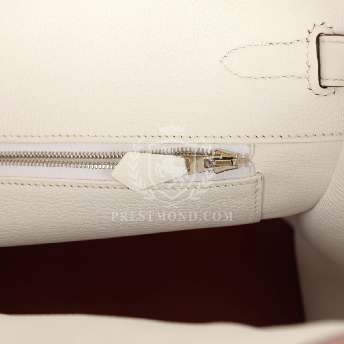 Hermes Birkin 35 Eclat Sanguine and White Clemence PHW — изображение 9