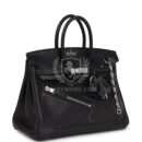 Hermes Limited Edition Birkin Rock 25 Black Volupto PHW