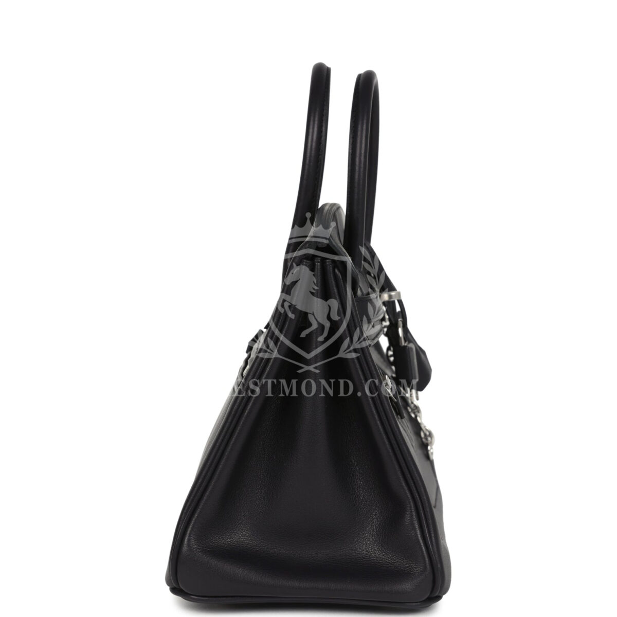 Hermes Limited Edition Birkin Rock 25 Black Volupto PHW — изображение 3