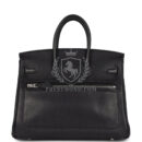 Hermes Limited Edition Birkin Rock 25 Black Volupto PHW