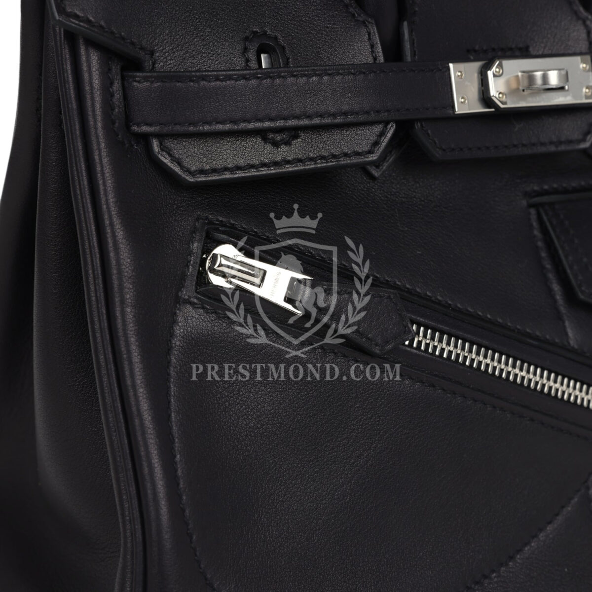 Hermes Limited Edition Birkin Rock 25 Black Volupto PHW — изображение 9