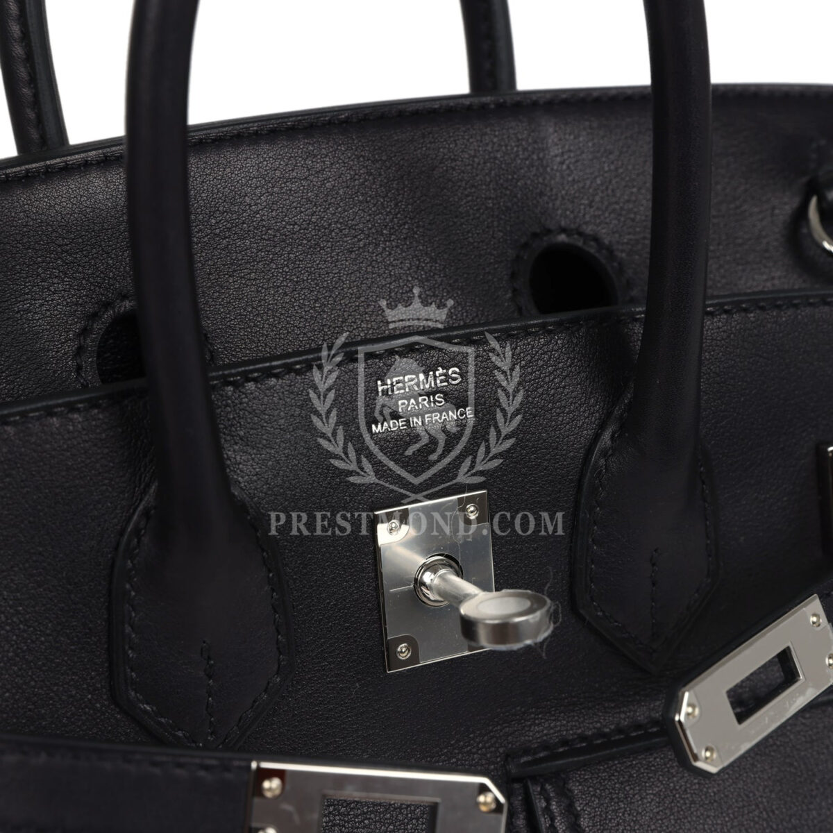 Hermes Limited Edition Birkin Rock 25 Black Volupto PHW — изображение 10