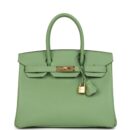 Hermes Birkin 30 Vert Criquet Epsom GHW