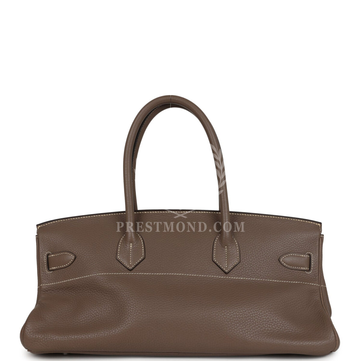 Vintage Hermes Shoulder Birkin 42 JPG Etoupe Clemence PHW — изображение 4