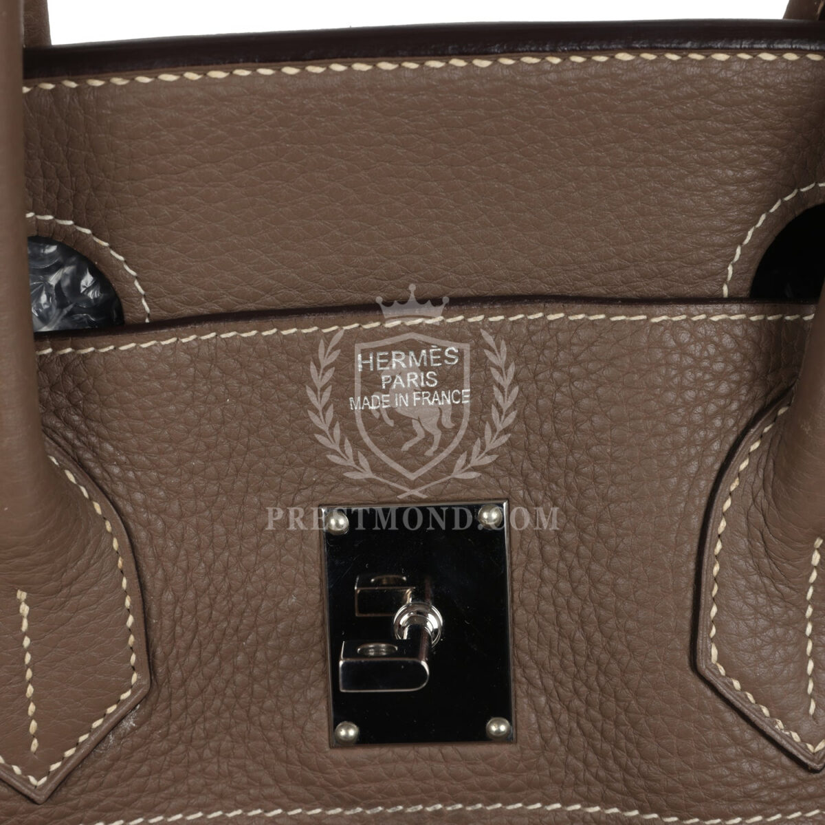 Vintage Hermes Shoulder Birkin 42 JPG Etoupe Clemence PHW — изображение 7