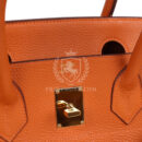 Vintage Hermes Shoulder Birkin 42 JPG Orange Clemence GHW