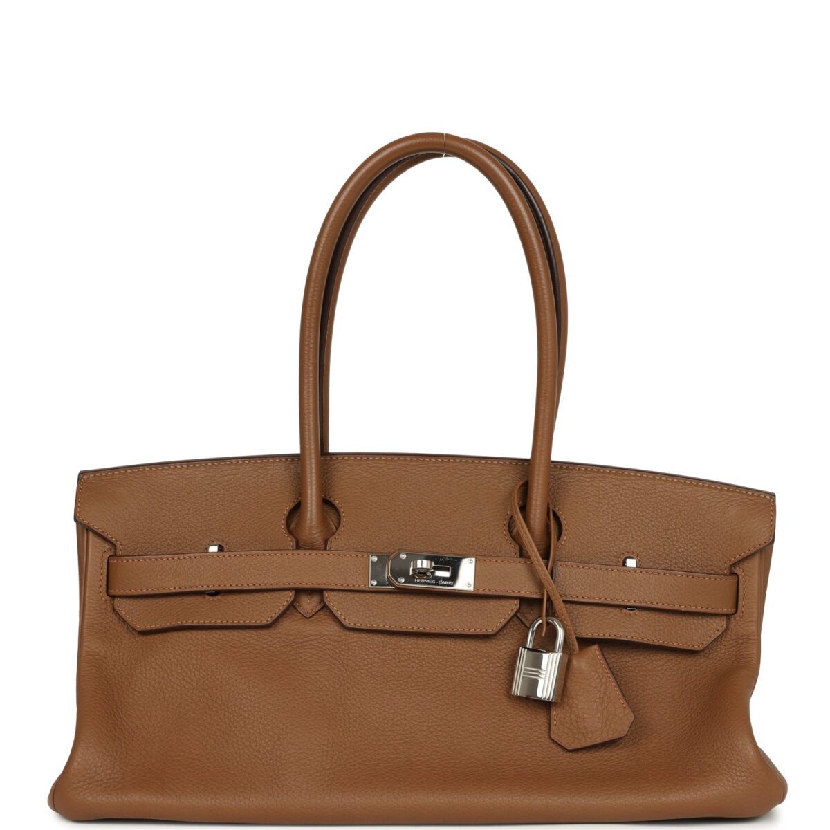Vintage Hermes Shoulder Birkin 42 JPG Alezan Clemence PHW