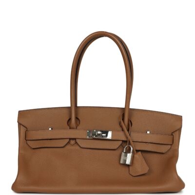 Vintage Hermes Shoulder Birkin 42 JPG Alezan Clemence PHW