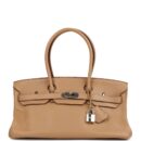 Vintage Hermes Shoulder Birkin 42 JPG Tabac Camel Clemence PHW