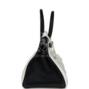 Hermes Special Order (HSS) Birkin 35 White and Black Clemence Brushed GHW