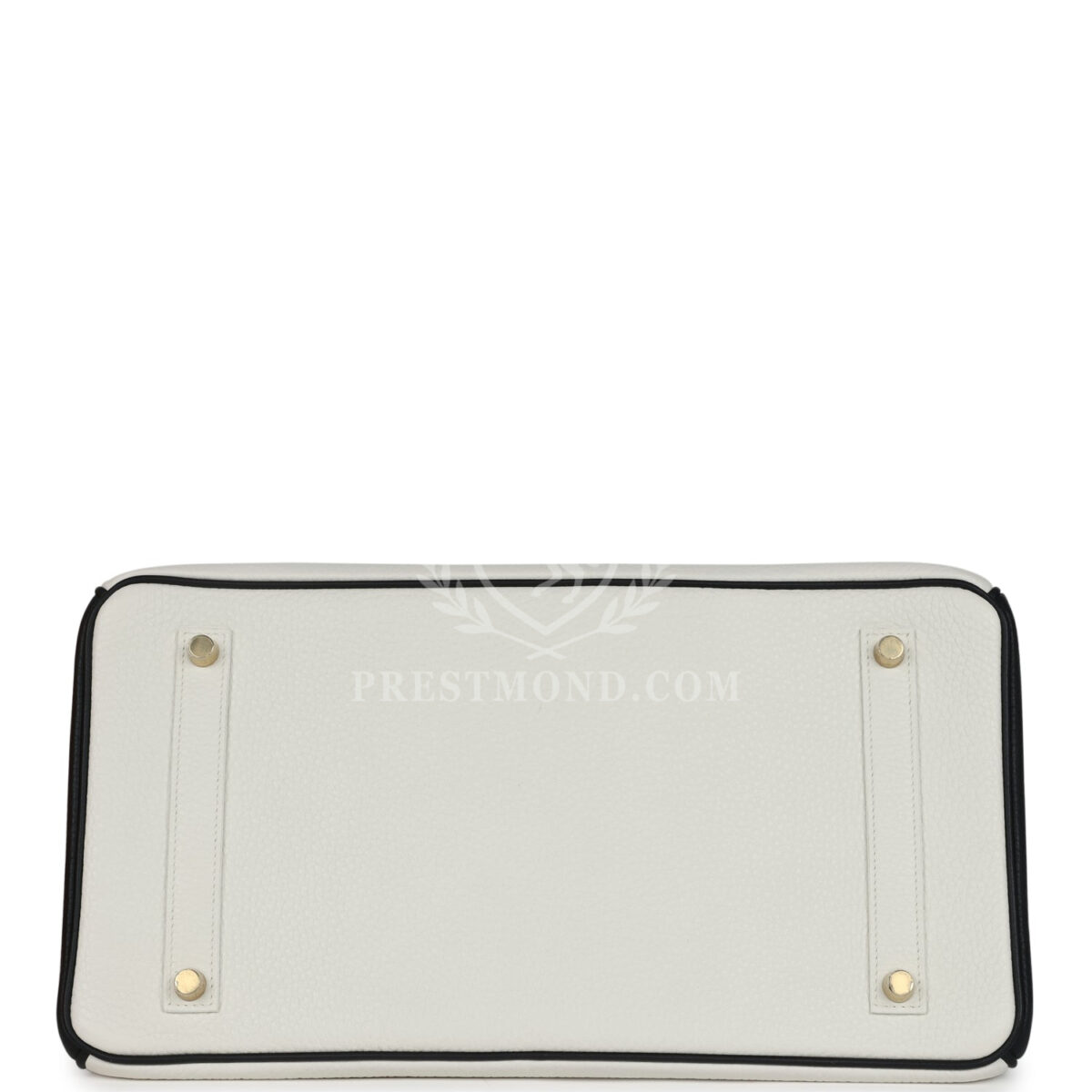 Hermes Special Order (HSS) Birkin 35 White and Black Clemence Brushed GHW — изображение 6