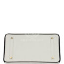 Hermes Special Order (HSS) Birkin 35 White and Black Clemence Brushed GHW