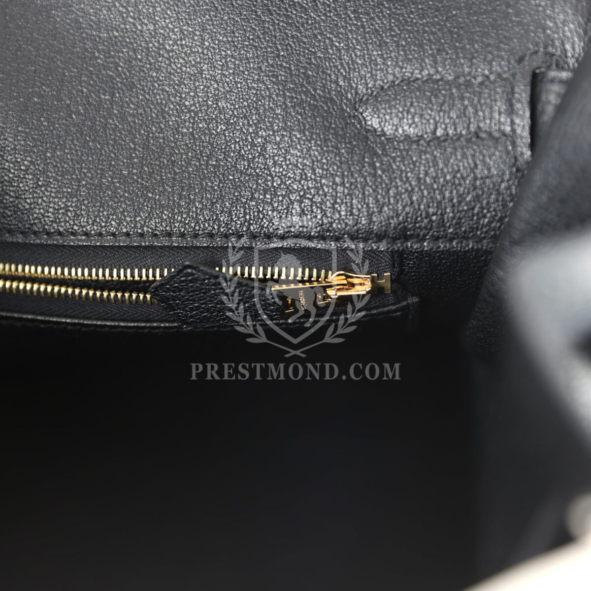 Hermes Special Order (HSS) Birkin 35 White and Black Clemence Brushed GHW — изображение 9