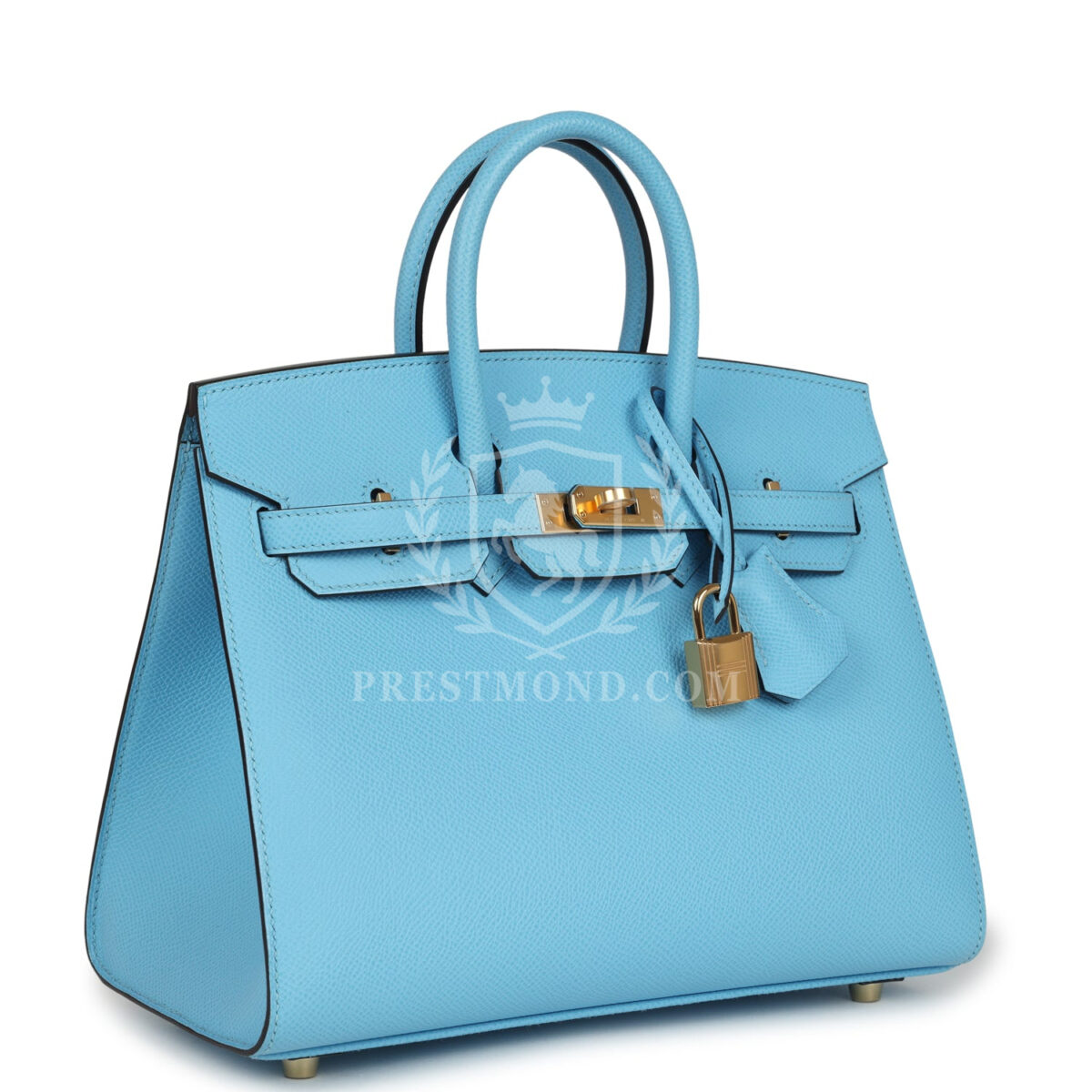 Hermes Birkin Sellier 25 Celeste Epsom GHW — изображение 2