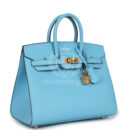 Hermes Birkin Sellier 25 Celeste Epsom GHW