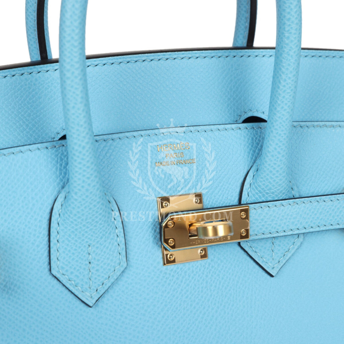 Hermes Birkin Sellier 25 Celeste Epsom GHW — изображение 7