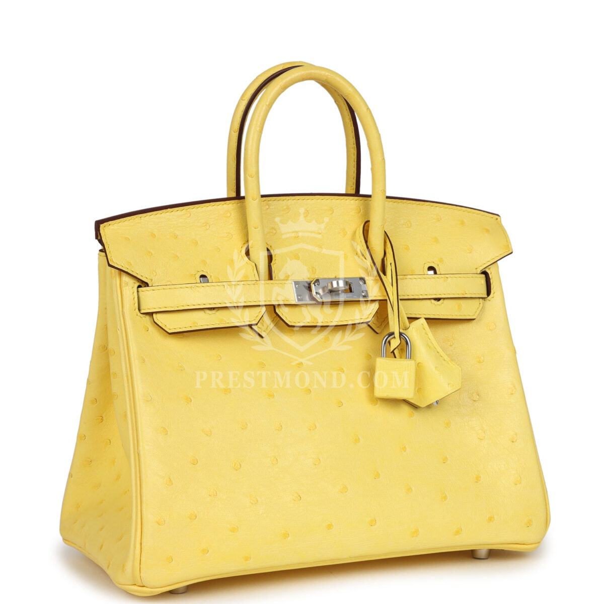 Hermes Birkin 25 Jaune Citron Ostrich PHW — изображение 2