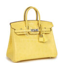 Hermes Birkin 25 Jaune Citron Ostrich PHW