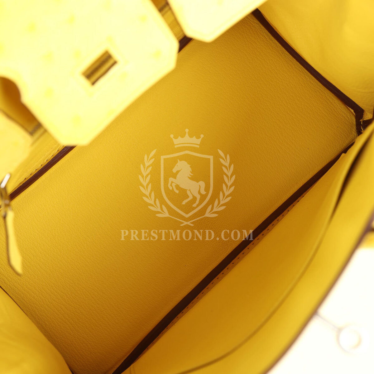Hermes Birkin 25 Jaune Citron Ostrich PHW — изображение 8