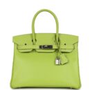 Hermes Birkin 30 Kiwi Candy Epsom PHW