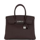Hermes Birkin 30 Chocolat Togo PHW
