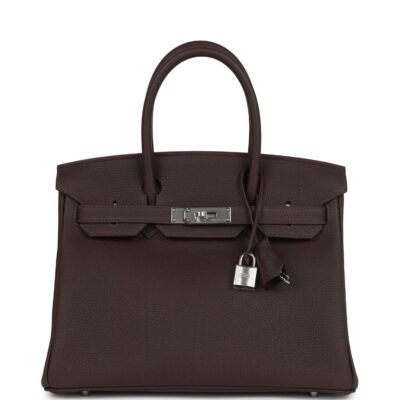 Hermes Birkin 30 Chocolat Togo PHW
