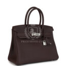 Hermes Birkin 30 Chocolat Togo PHW