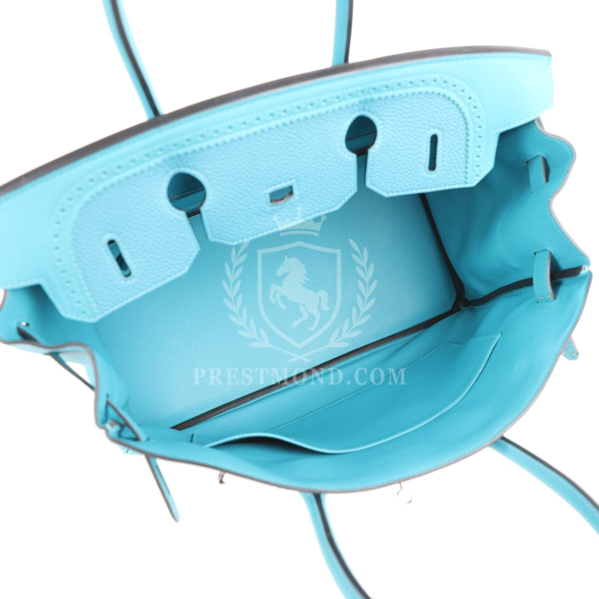 Hermes Birkin 35 Ghillies Turquoise Togo and Swift PHW — изображение 8