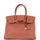 Hermes Birkin 30 Rose Tea Clemence GHW