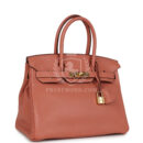 Hermes Birkin 30 Rose Tea Clemence GHW