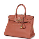 Hermes Birkin 30 Rose Tea Clemence GHW