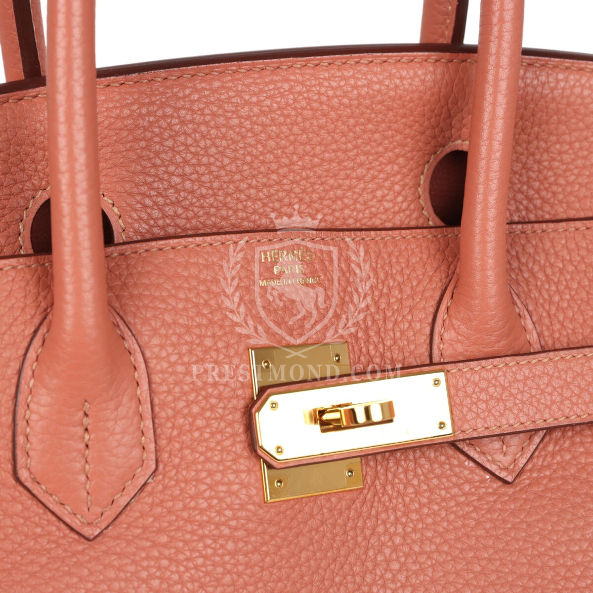 Hermes Birkin 30 Rose Tea Clemence GHW — изображение 7
