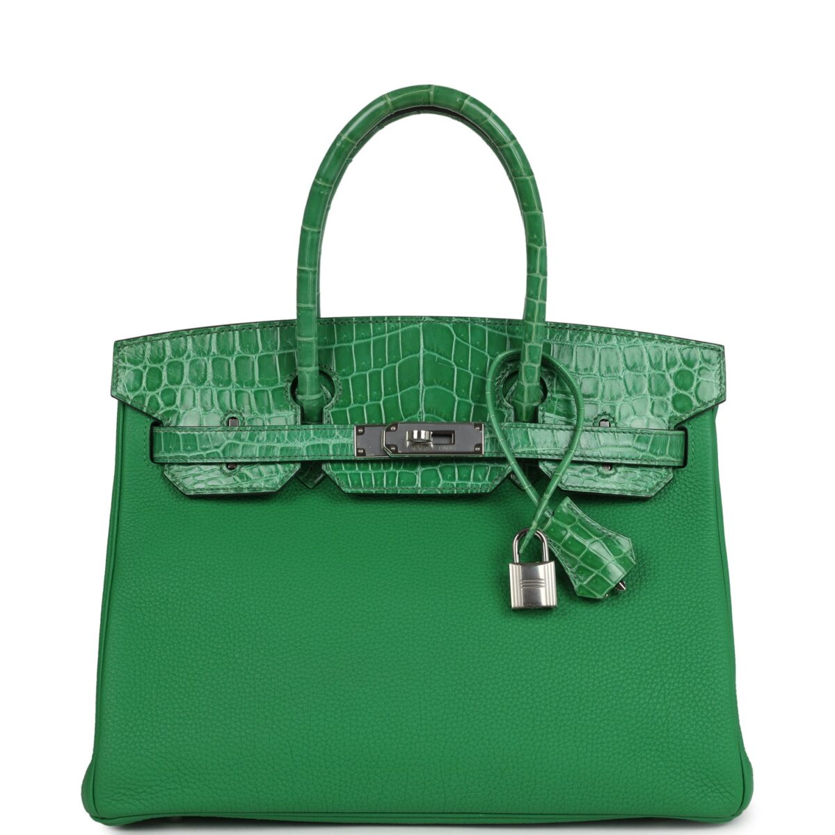 Hermes Birkin 30 Bambou Togo and Shiny Niloticus Crocodile Touch PHW