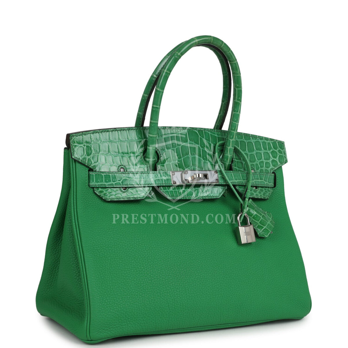 Hermes Birkin 30 Bambou Togo and Shiny Niloticus Crocodile Touch PHW — изображение 2
