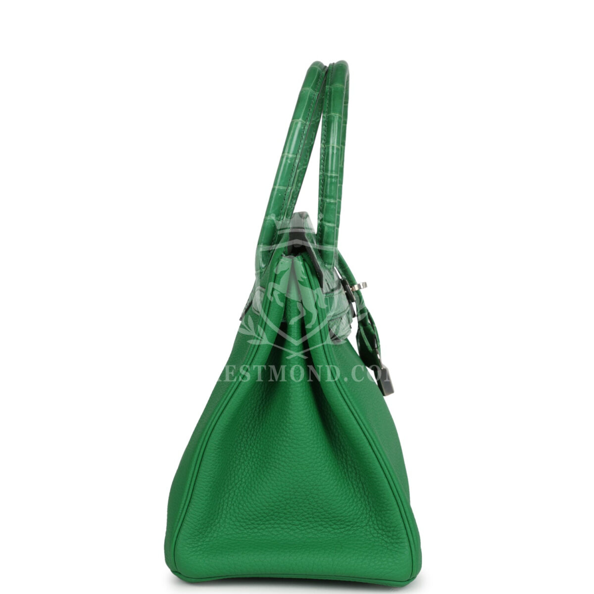 Hermes Birkin 30 Bambou Togo and Shiny Niloticus Crocodile Touch PHW — изображение 3