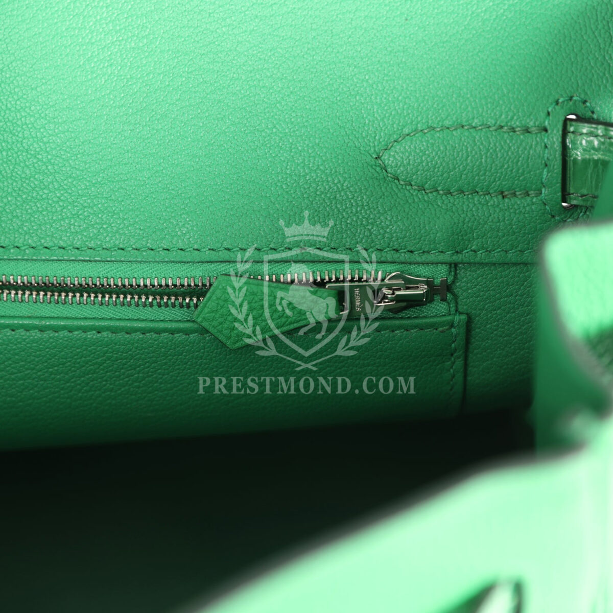 Hermes Birkin 30 Bambou Togo and Shiny Niloticus Crocodile Touch PHW — изображение 9