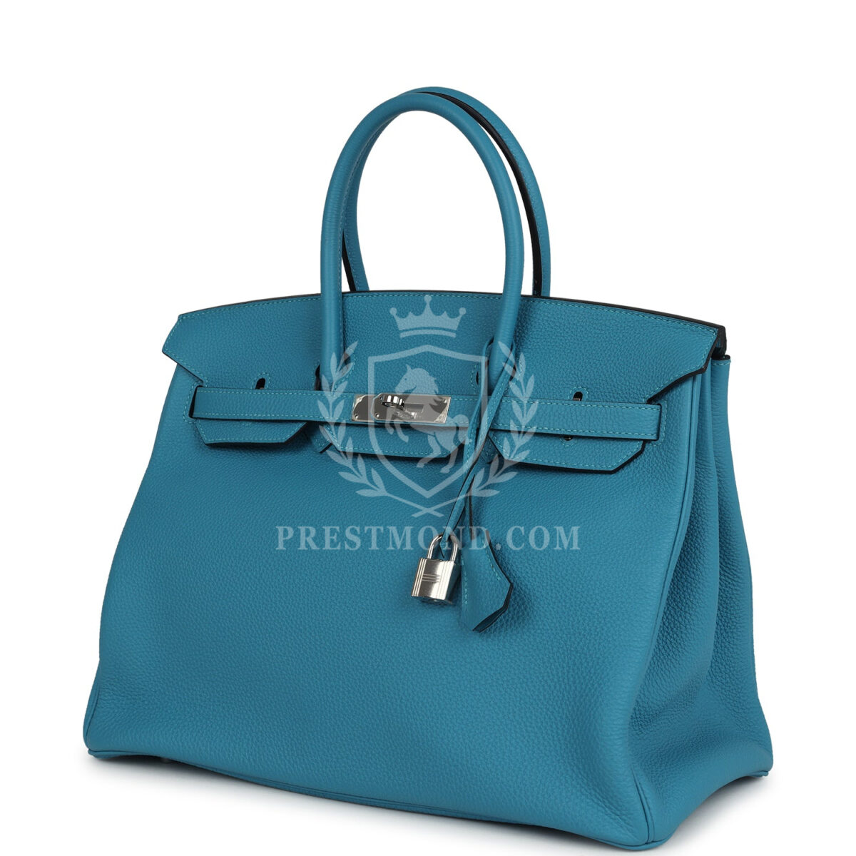 Hermes Birkin 35 Turquoise Togo PHW — изображение 5